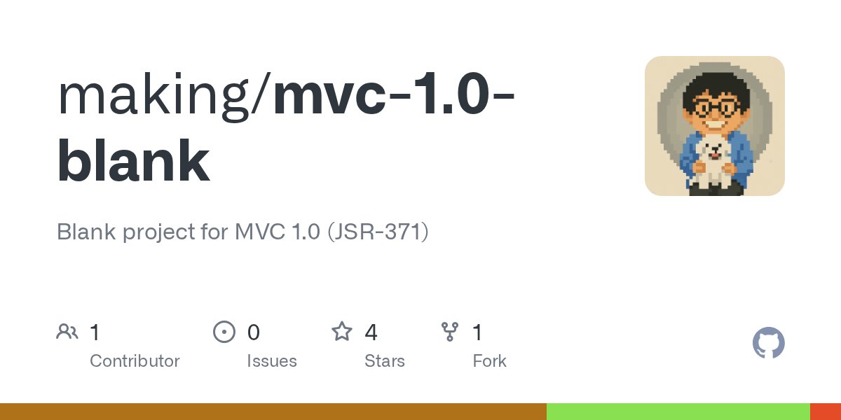 javajoshw's tweet card. Blank project for MVC 1.0 (JSR-371). Contribute to making/mvc-1.0-blank development by creating an account on GitHub.