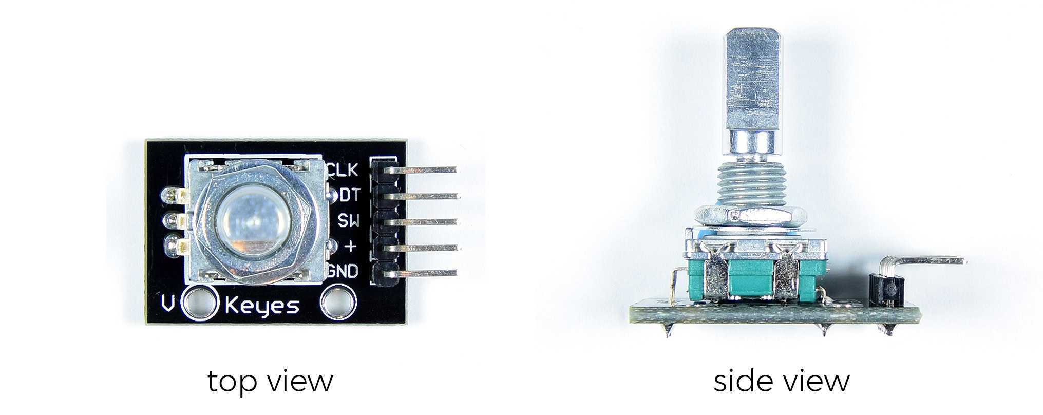 circuitbasics's tweet card. Learn how rotary encoders work, how to connect them to an Arduino with switch de-bouncing, and how to program them with interrupts.