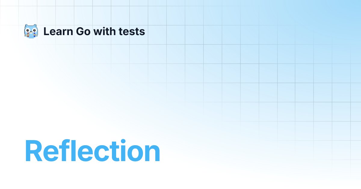 AlrawasAbed's tweet card. Reflection | Learn Go with tests