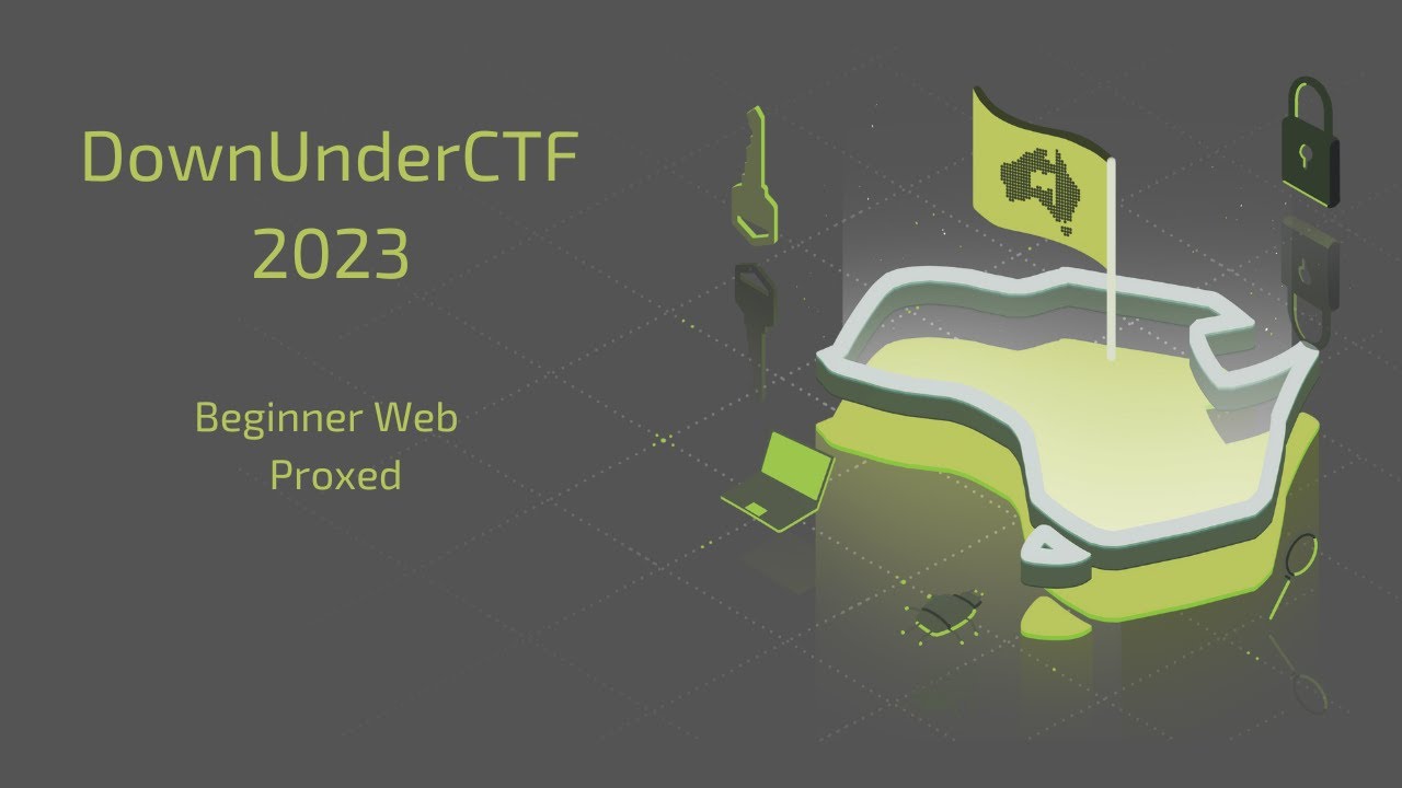 just_exs's tweet card. How To Solve CTF: DownUnderCTF 2023 - Proxed #CTFWriteup