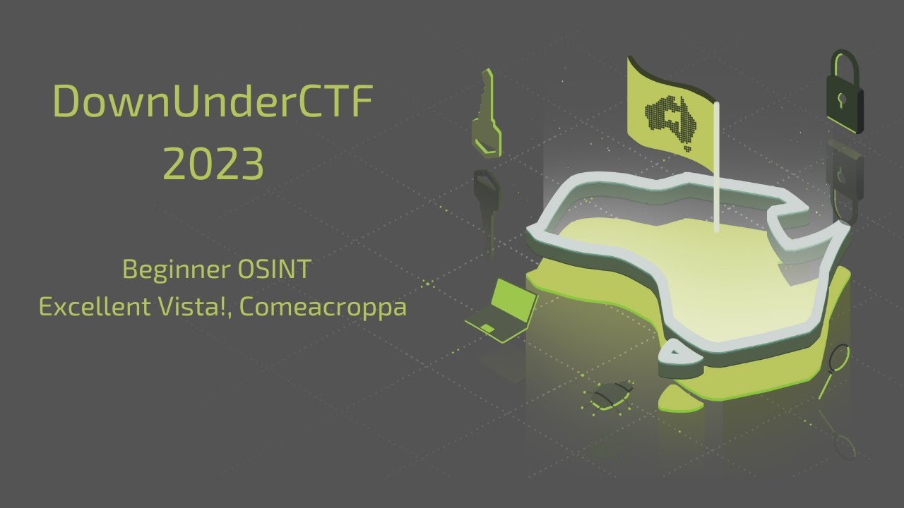 just_exs's tweet card. How To Solve CTF: DownUnderCTF 2023 - OSINT #CTFWriteup