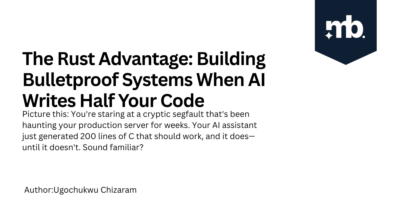 master_backend's tweet card. Welcome to the age of AI-assisted development, where the question isn't whether machines can write code (they can), but whether they can write code that won't bite you later. Spoiler alert: in Rust,...