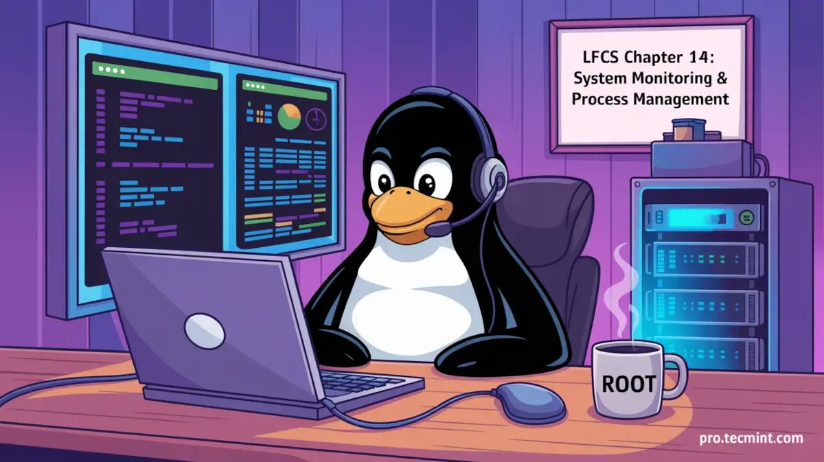 tecmint's tweet card. In this chapter, we will explore a few ways to monitor resource usage to verify the integrity and availability of critical hardware and software components in a Linux system.
