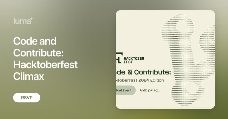 CodeContribute's tweet card. 🎉 Get ready to dive into the world of open source with a splash of fun at "Code and Contribute: Hacktoberfest Climax" Join us on November 2nd, from 7:00 PM to…