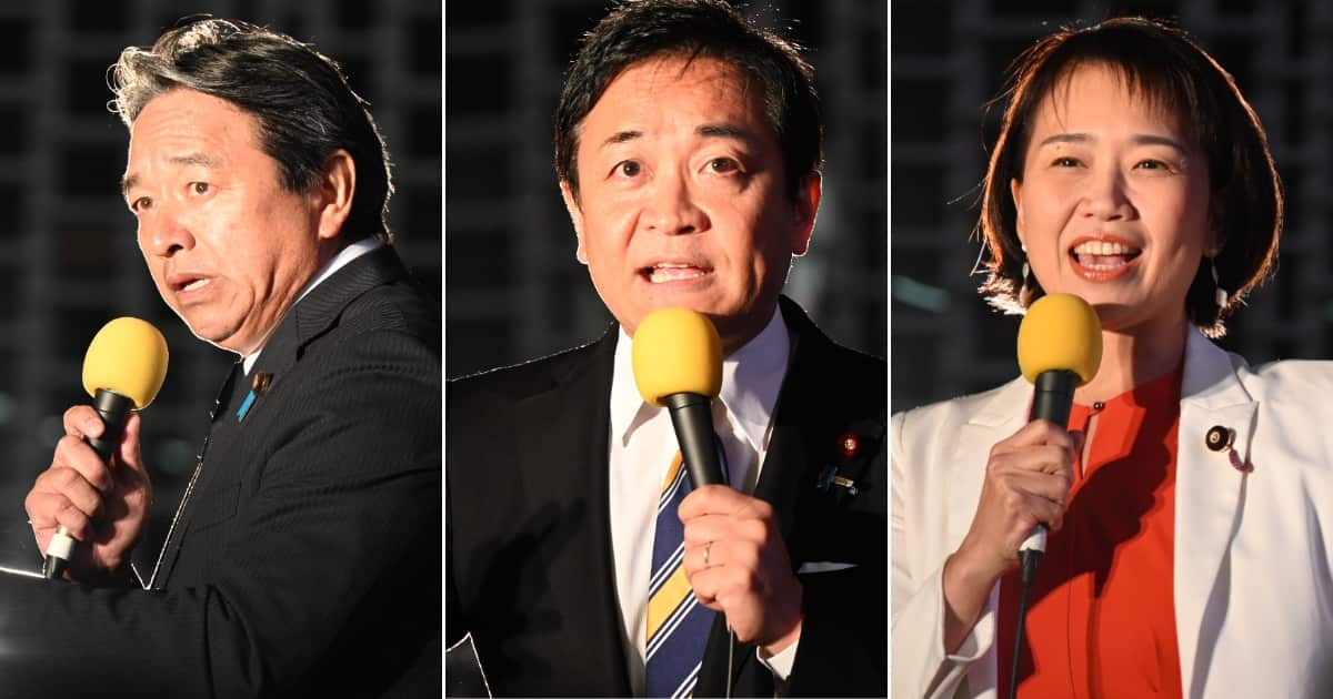 Sankei_news's tweet card. 国民民主党は21日夜、JR新橋駅前のSL広場で街頭演説を行い、首相指名選挙を巡る過程での同党のスタンスについて「ぶれていない」と強調した。玉木雄一郎代表は「こ…