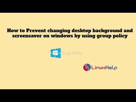 LinuxHelpApp's tweet card. How to Prevent changing desktop background and Screensaver on Windows...