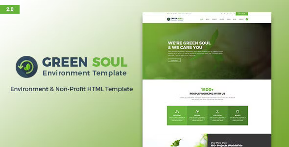 stylelibreview's tweet card. Green Soul – Environment and Nonprofit HTML Template Green Soul – это HTML-шаблон, разработанный специально для организаций, занимающихся охраной окружающей среды и некоммерческими проектами. Этот ...