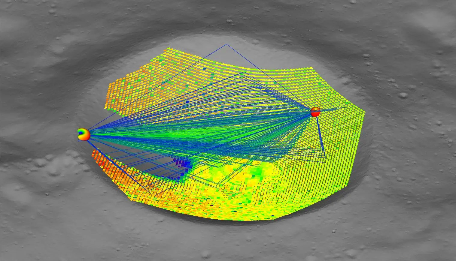 RemcomSoftware's tweet card. Remcom partners with NASA to simulate wireless links on the Moon. Model antenna performance, coverage, and signal behavior in extreme lunar conditions.
