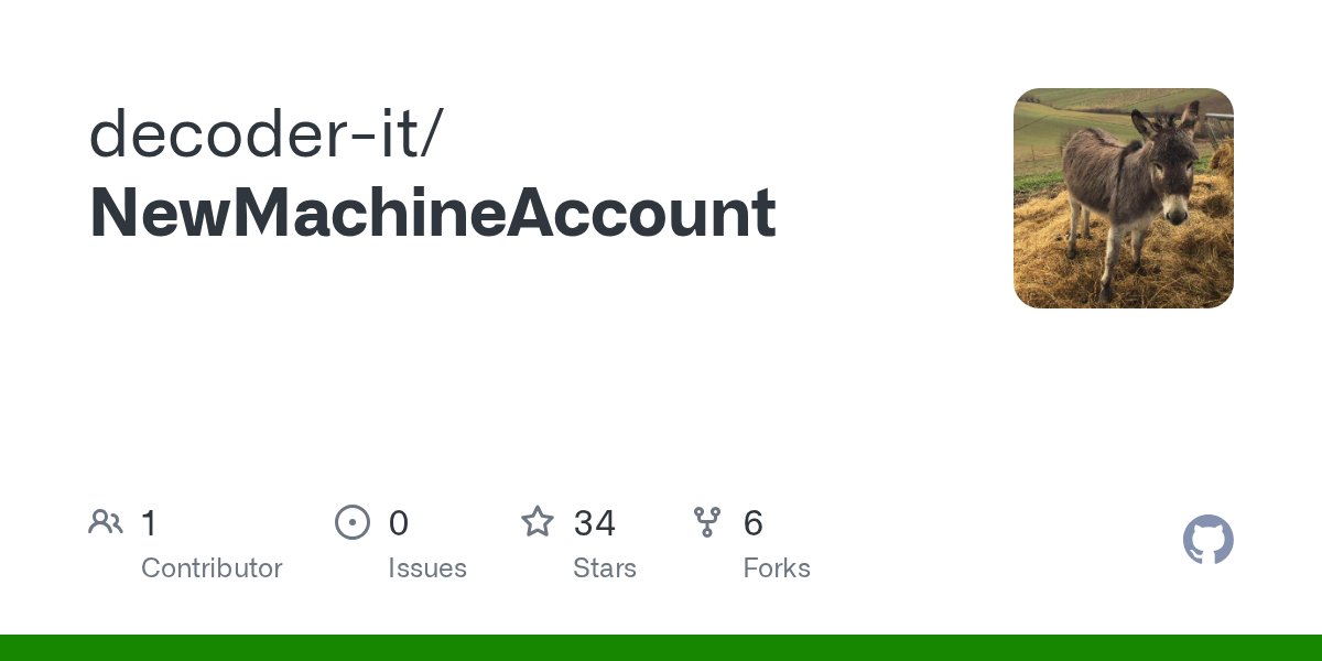 decoder_it's tweet card. Contribute to decoder-it/NewMachineAccount development by creating an account on GitHub.