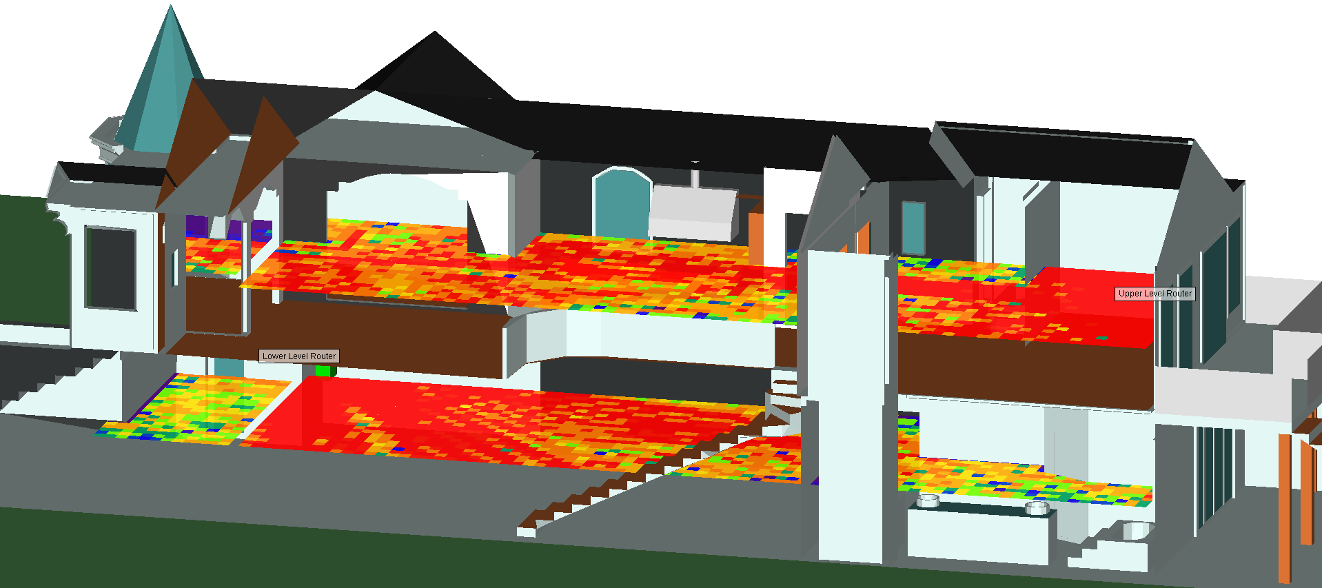 RemcomSoftware's tweet card. The following example investigates WiFi throughput coverage in a house provided by 802.11ac routers operating at 5 GHz using an 80 MHz bandwidth. The geometry for the house was imported from a CAD...