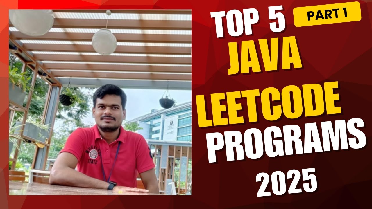 Rout109's tweet card. Top 5 LeetCode Java Questions for Automation Testers | Crack FAANG &...