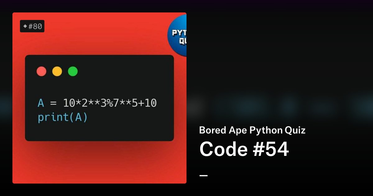 ApePython's tweet card. Python is a high-level, general-purpose programming language. Its design philosophy emphasizes code readability with the use of significant indentation. Its language constructs and object-oriented...