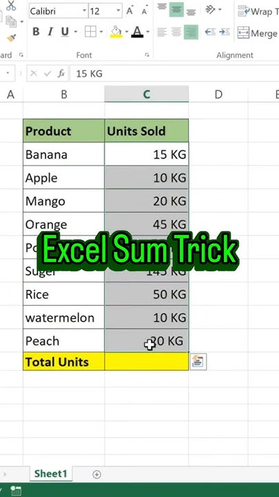 intuition46's tweet card. Excel trick of Sum of digit including text #excel #excelformula...