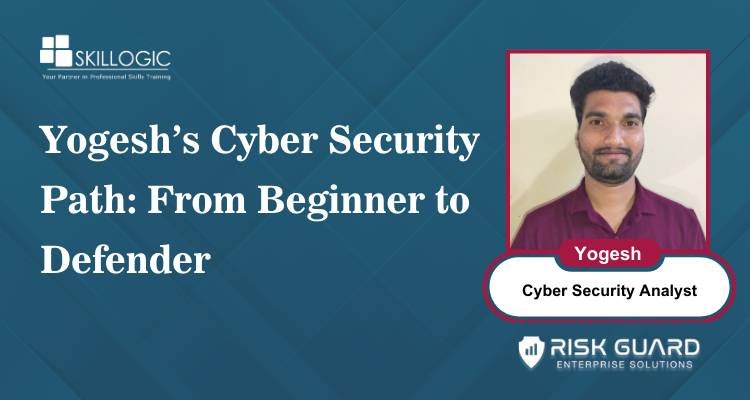 SkillogicKS's tweet card. Discover Yogesh’s inspiring cyber security journey from a complete beginner to a skilled defender. Learn how dedication, training, and hands-on practice can help you build a successful career in...