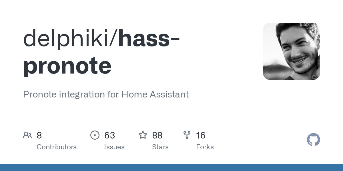 DrAndreDavid's tweet card. Pronote integration for Home Assistant. Contribute to delphiki/hass-pronote development by creating an account on GitHub.