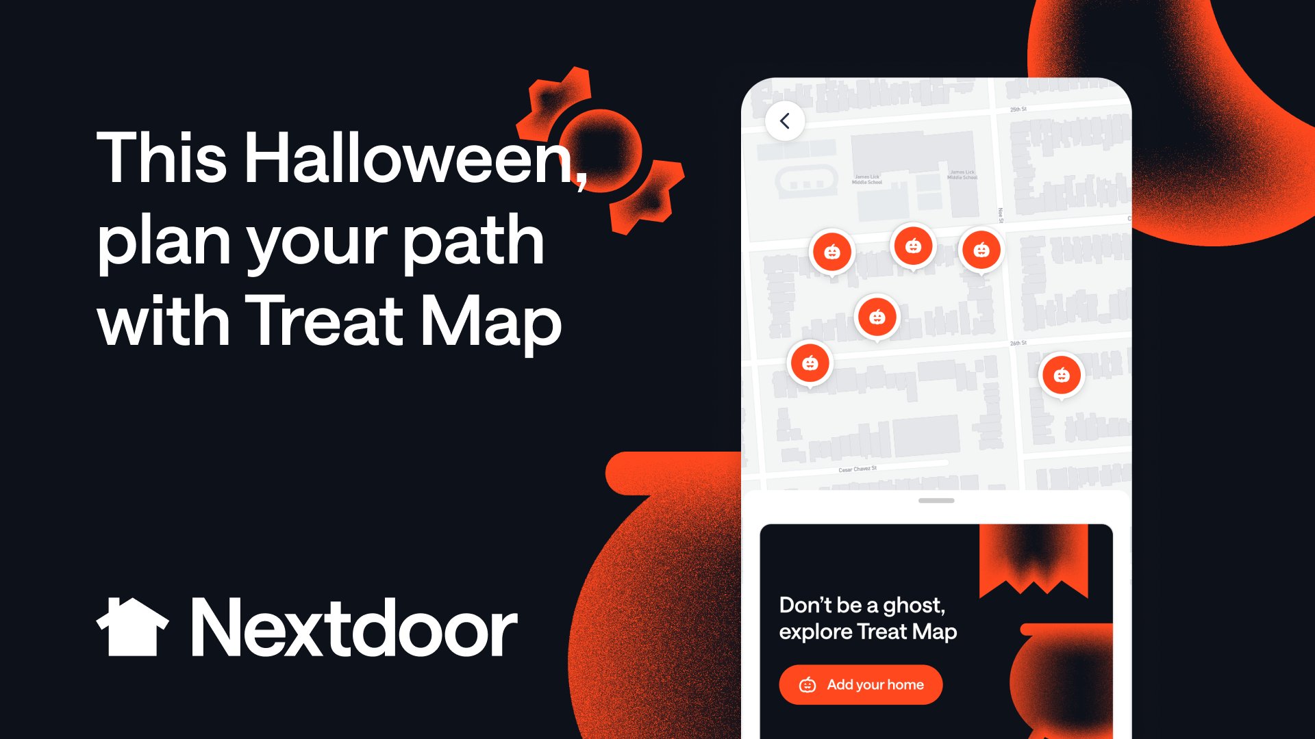 DecoderDotCa's tweet card. Halloween just got smarter — and safer. Nextdoor’s Treat Map is back, helping Canadians plan the ultimate trick-or-treat routes. Families can pin their homes, show off decorations, and even flag...