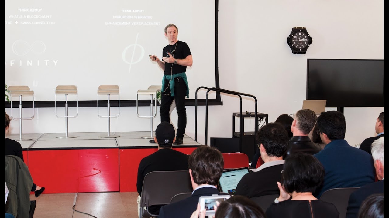 dfinity's tweet card. Banking on the Blockchain: Going Big on Blockchain