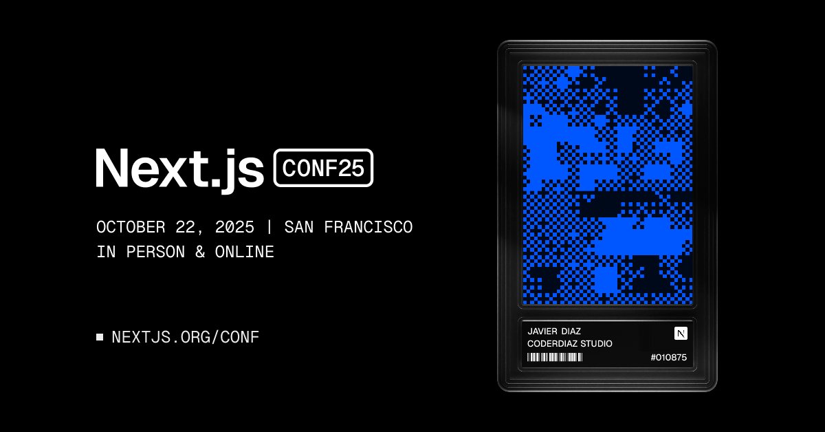 coderdiaz's tweet card. Join us in SF or online on October 22