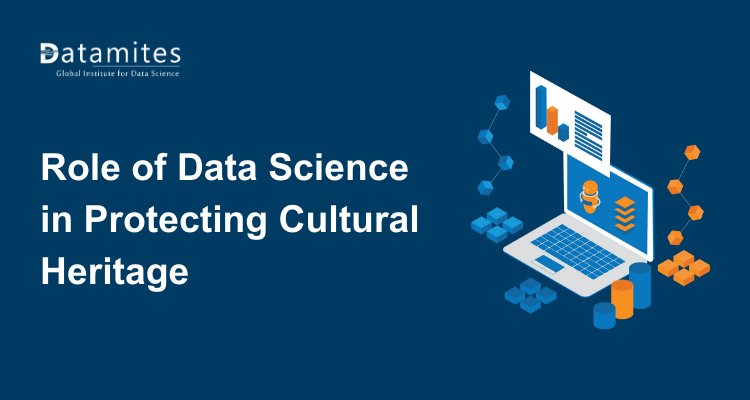 DataMites's tweet card. Data science is transforming cultural heritage preservation through AI, big data, and digital archiving. From predicting risks to restoring artifacts, it helps safeguard history, ensuring future...