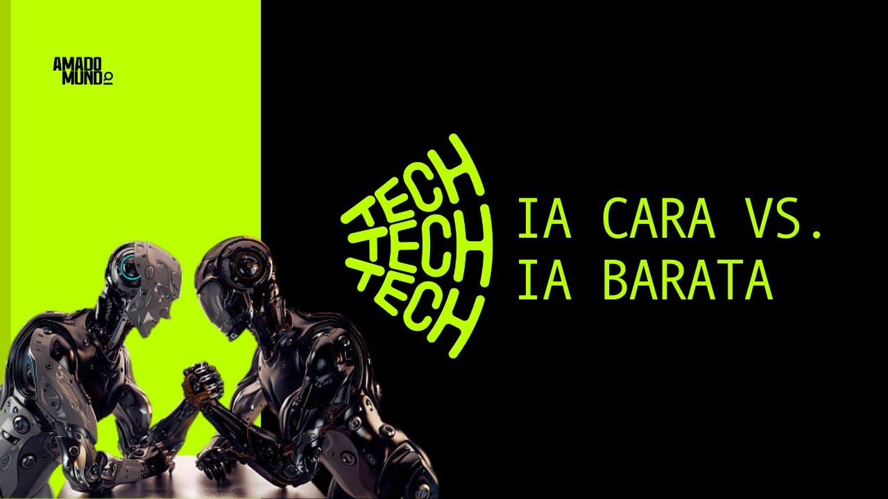 amadomundo_'s tweet card. IA é luxo ou essencial? O custo real da Inteligência Artificial |...