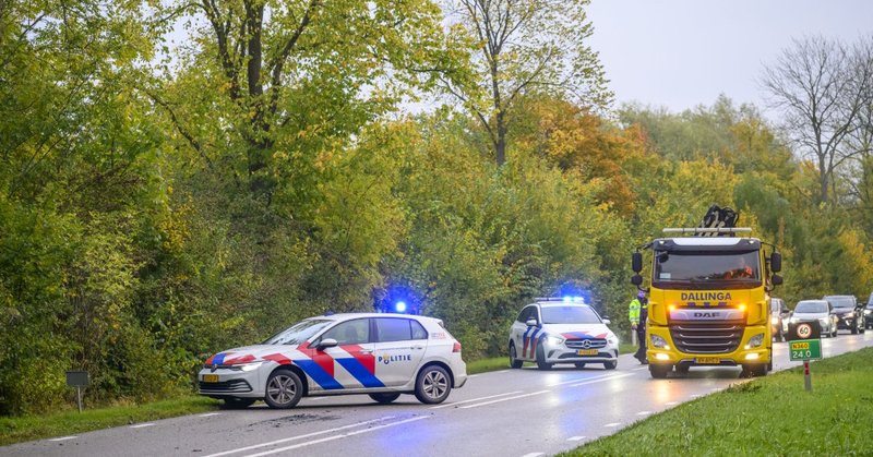 Ongeval op de N360 bij Appingedam veroorzaakt verkeershinder