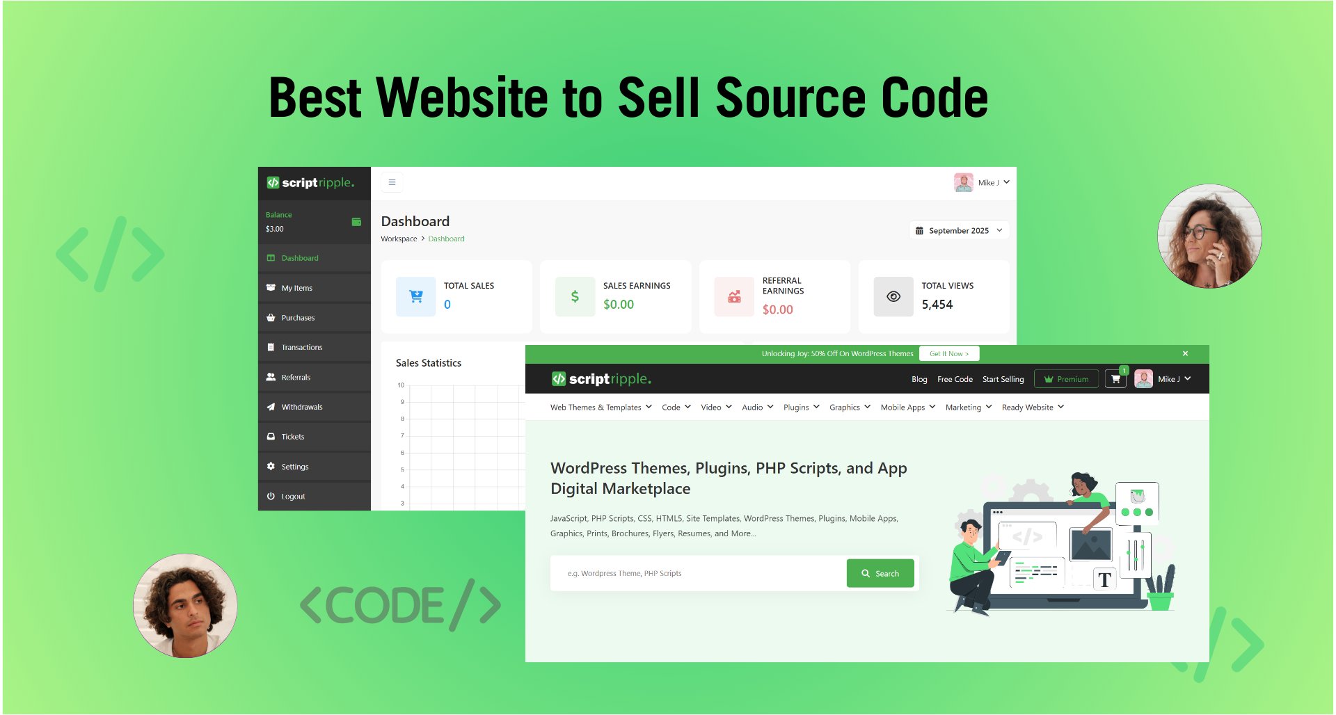 ScriptRipple's tweet card. Discover why ScriptRipple is the best website to sell source code. Enjoy easy publishing, higher commissions, flexible licensing, and conversion-ready product pages. Learn pricing, SEO, and launch...