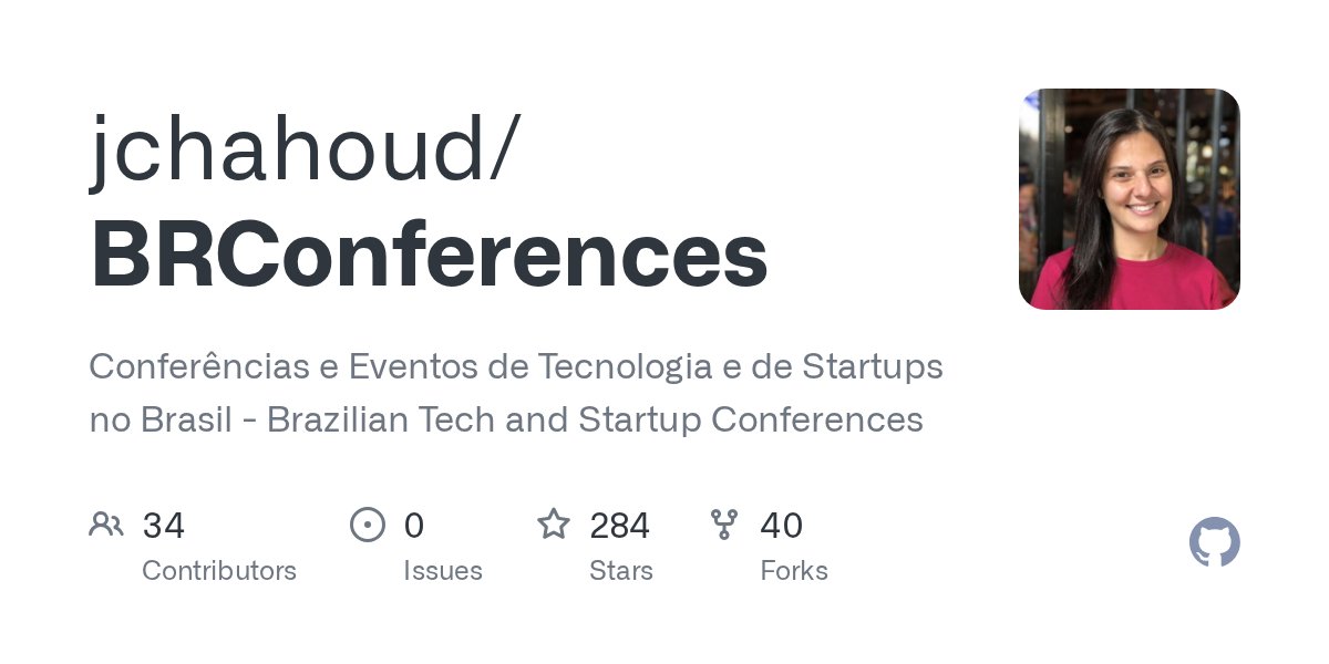 optimistic_dev's tweet card. Conferências e Eventos de Tecnologia e de Startups no Brasil - Brazilian Tech and Startup Conferences - jchahoud/BRConferences