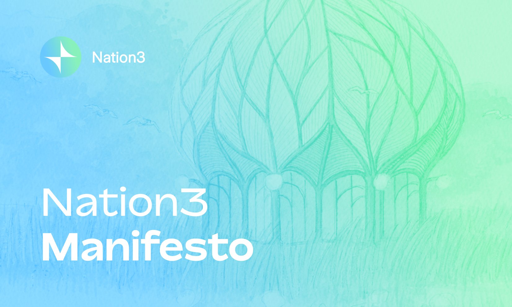 Nation3DAO's tweet card. It's time to reinvent the nation state.