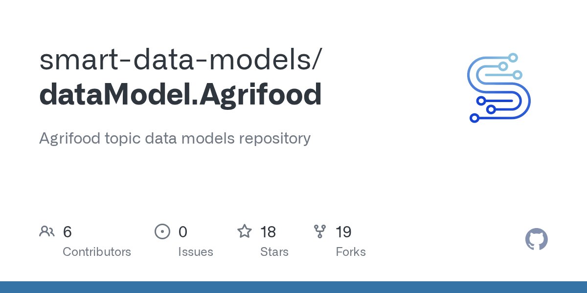 SmartDataModels's tweet card. Agrifood topic data models repository. Contribute to smart-data-models/dataModel.Agrifood development by creating an account on GitHub.