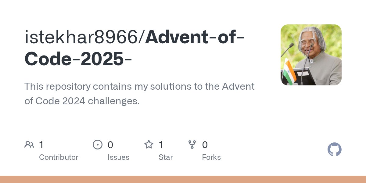 mdweb3x's tweet card. This repository contains my solutions to the Advent of Code 2024 challenges. - istekhar8966/Advent-of-Code-2025-