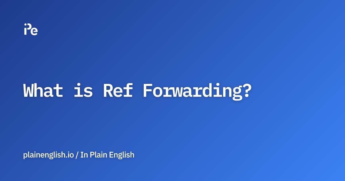 inPlainEngHQ's tweet card. Passing refs to a child component