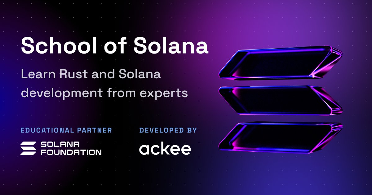 atharvmtwt's tweet card. Take your technical skills to the next level and get a certification in the Rust language and Solana blockchain. It's free, too.