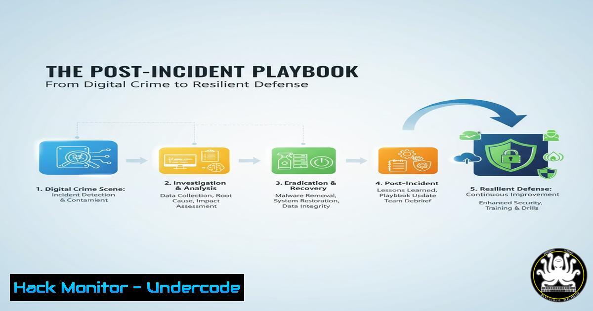 UndercodeUpdate's tweet card. The Post-Incident Playbook: From Digital Crime Scene to Resilient Defense - "Undercode Testing": Monitor hackers like a pro. Get real-time updates, AI-powered