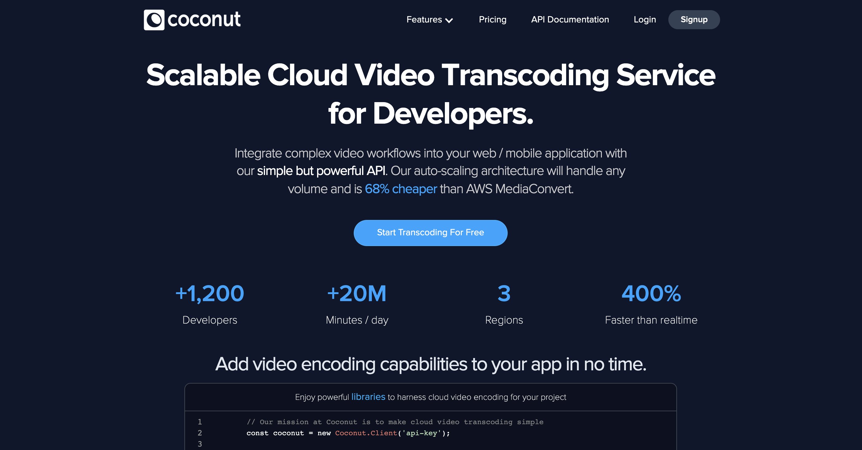 laraveloper's tweet card. Optimize your video encoding workflow with our cost-effective, developer-friendly API—saving you time and resources effortlessly.
