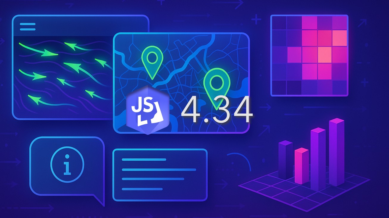 CodeTheMap's tweet card. La version 4.34 de l'ArcGIS Maps SDK for JavaScript vient d'être publiée, et ça sera la dernière version de la générati...