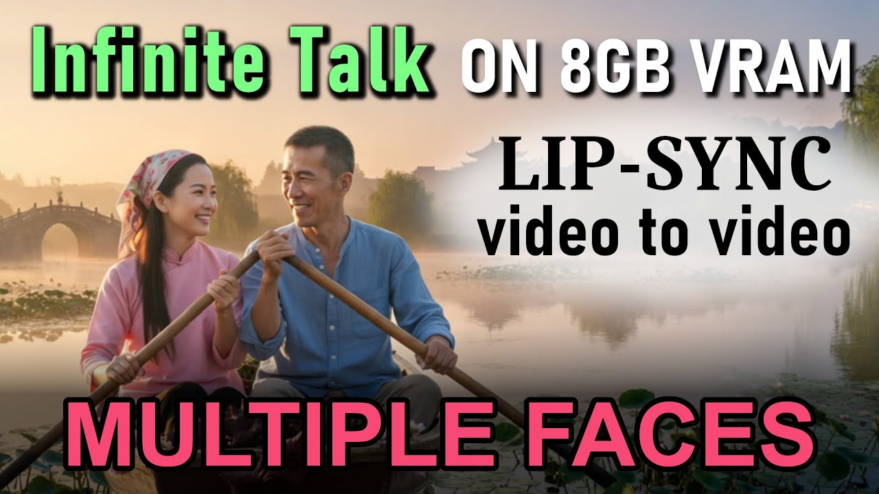 bigboss9718's tweet card. Free Lip-Sync for Multiple Faces V2V - Infinite Talk