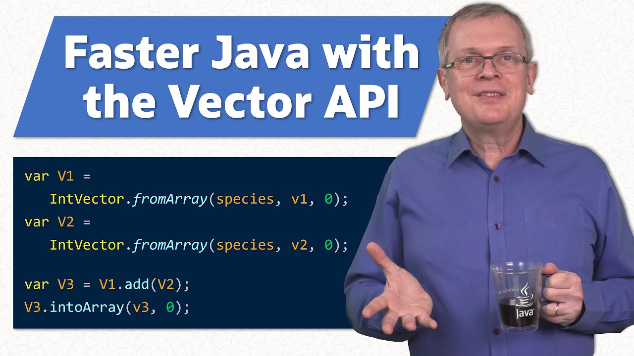JosePaumard's tweet card. Learn how to write fast Java code with the Vector API - JEP Café #18