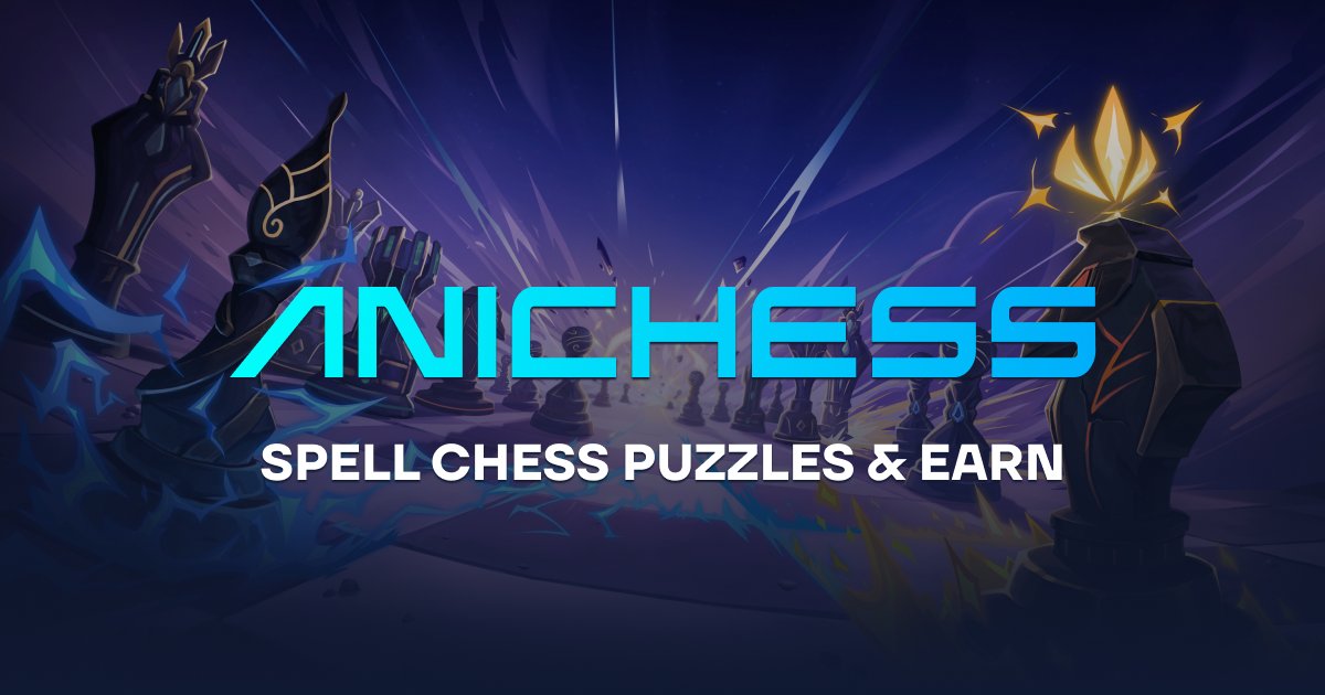 NFTom_ETH's tweet card. Chess with a drop of Magic - Solve challenging puzzles with magical spells in this innovative chess experience.