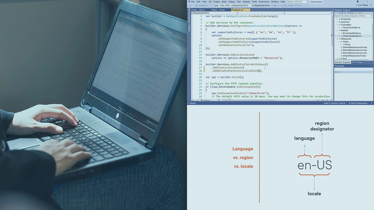 Tore_Aurstad's tweet card. Globalization and Internationalization in ASP.NET Core