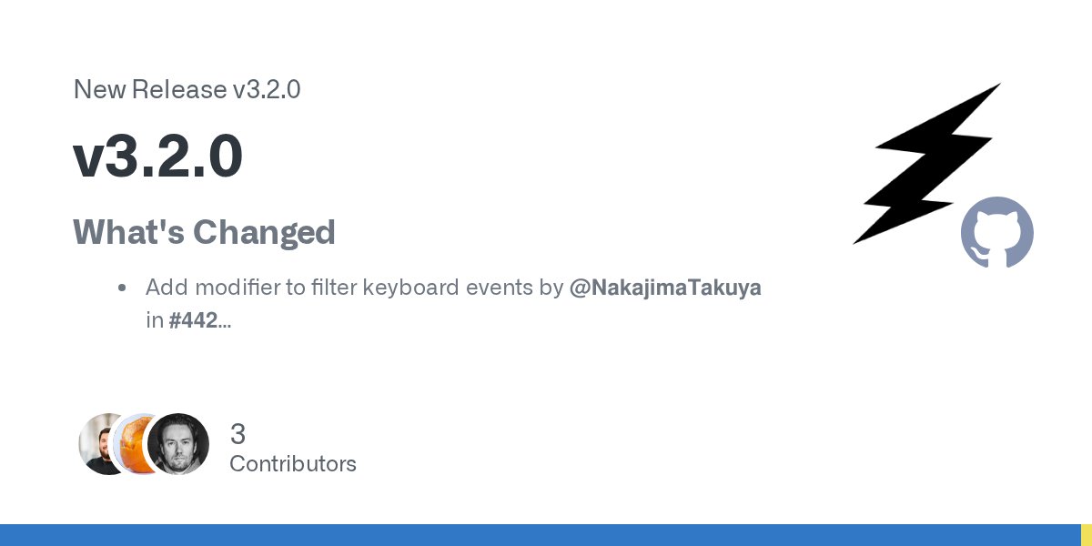 dhh's tweet card. What's Changed Add modifier to filter keyboard events by @NakajimaTakuya in #442 Outlets API by @marcoroth in #576 Add ability to set afterLoad static methods on Controllers by @lb- in #579 En...