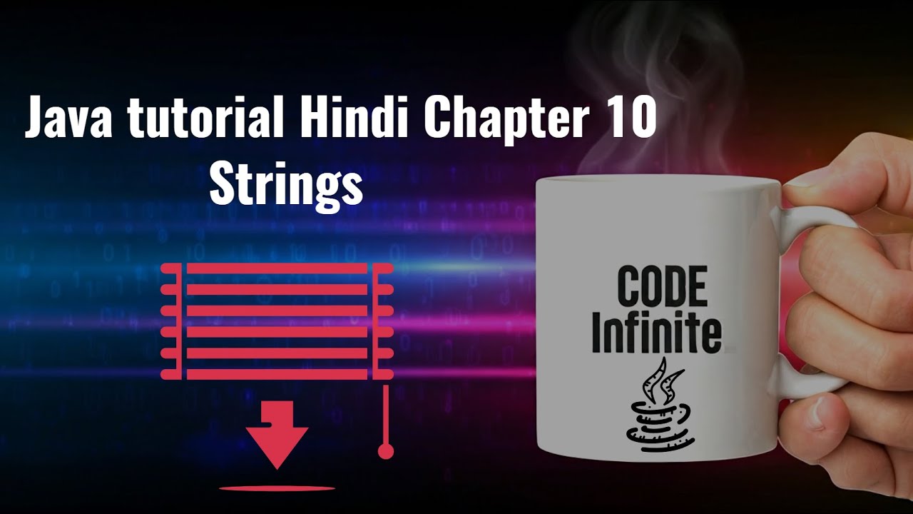 42linesofcode's tweet card. Java tutorial Hindi Chapter 10 - Strings