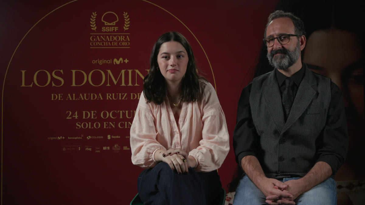 LunesSeriefilos's tweet card. Blanca Soroa y Miguel Garcés cuentan cómo vivieron su debut en 'Los Domingos', la película de Alauda Ruiz de Azúa que conquistó San Sebastián