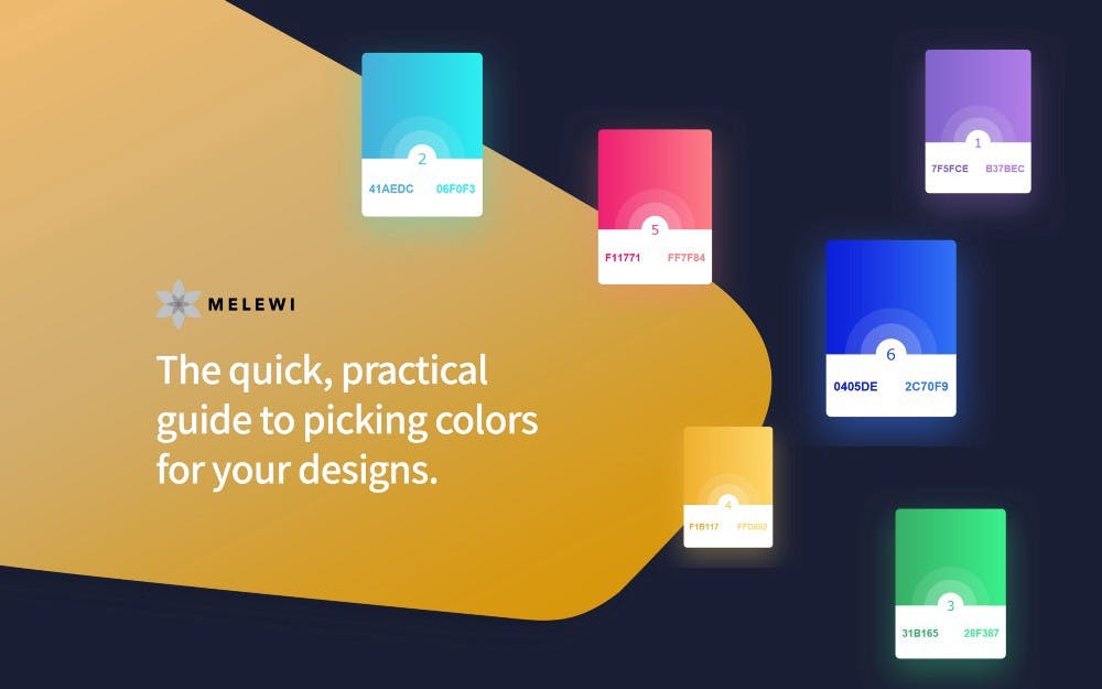 AngularThemes's tweet card. Having a beautiful color palette doesn’t matter if people can’t figure out how to navigate your design.