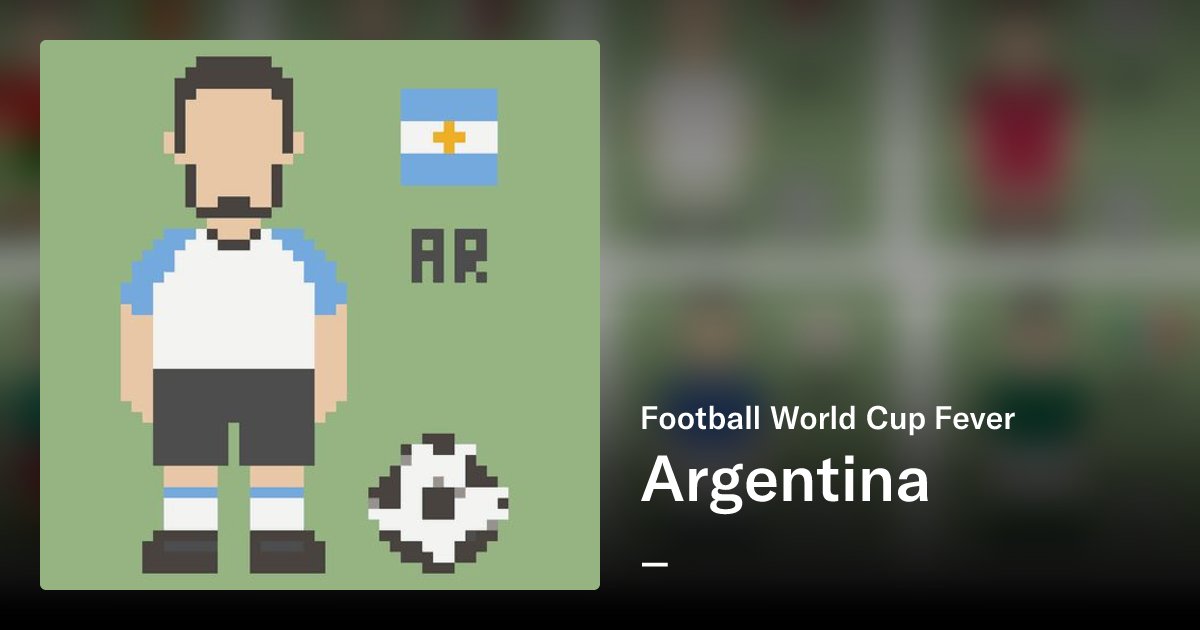 suresh_appdev's tweet card. Welcome to Football World Cup Fever! World Cup Fever is the world first Gaming Pixel NFT collection for Football World Cup Soccer fans all over the world. Support your Nation by buying and holding...