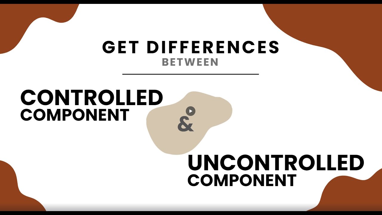 GetDifferences's tweet card. Get Differences between Controlled component and Uncontrolled...