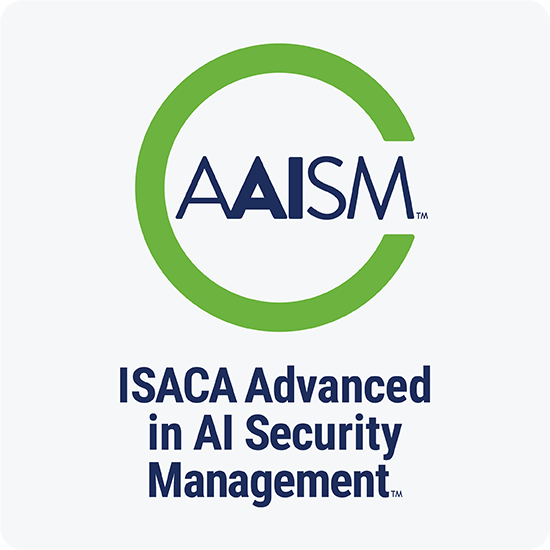 saurabh2k14's tweet card. The groundbreaking advanced AI credential, ISACA Advanced in AI Security Management (AAISM) proves the ability to identify, assess and mitigate risk related to AI.