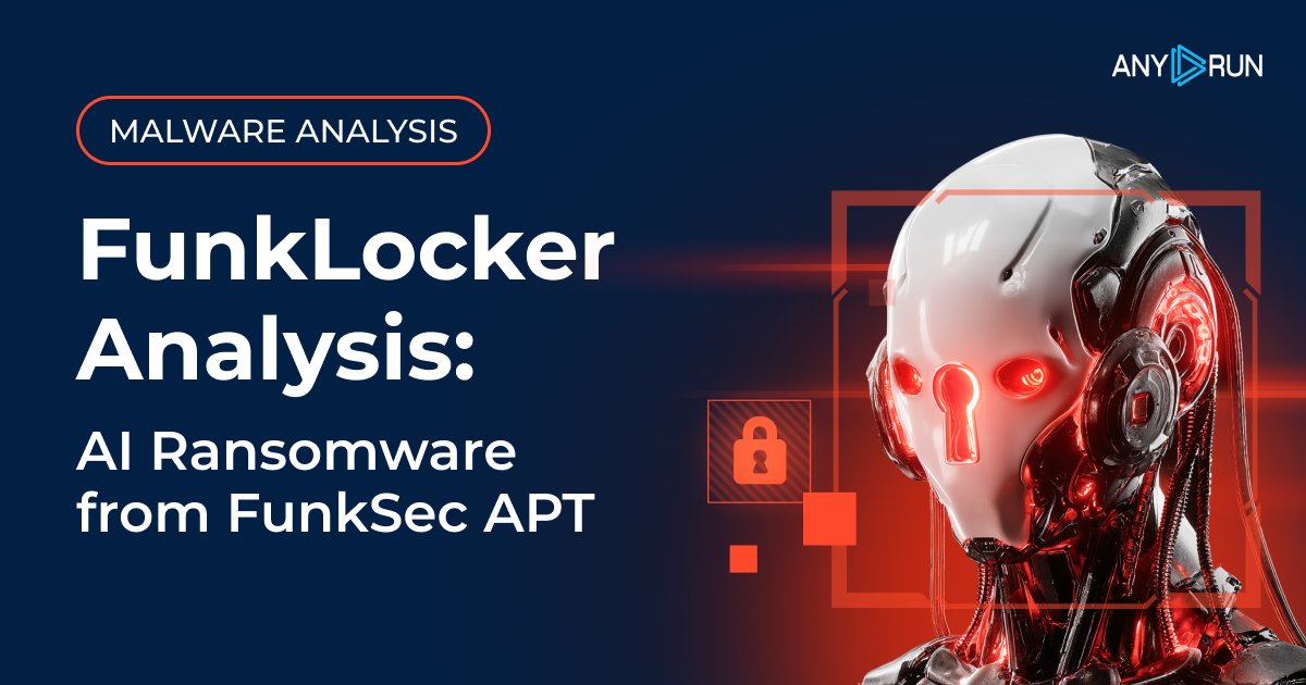 M4lcode's tweet card. Discover a technical analysis of AI-based ransomware FunkLocker from the FunkSec APT that is targeting businesses worldwide.