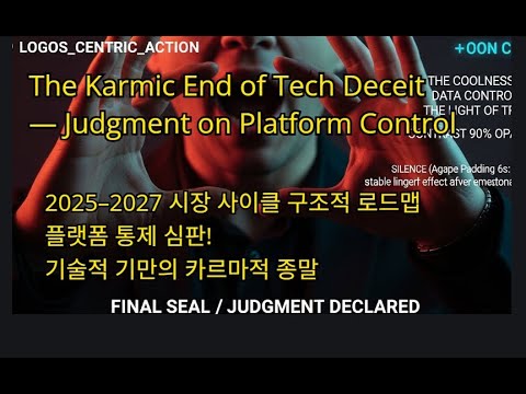 genelog02's tweet card. Judgment on Technological Control — 기술적 통제와 심판, 2025–2027 시장 사이클 구조적...