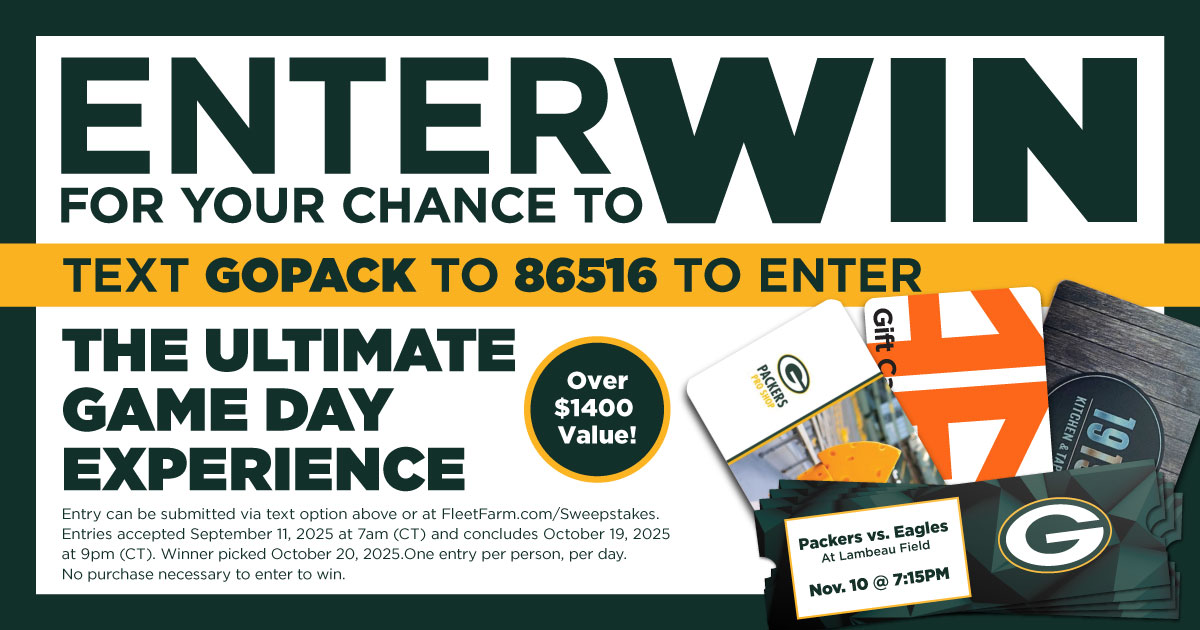 mattchew_3's tweet card. Enter for a chance to win 4 Game Day Tickets to the November 10th Packer vs Eagles game, plus more!
