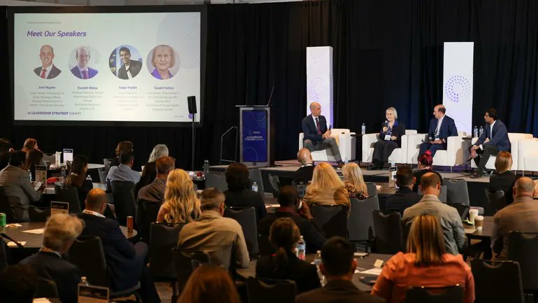 PointClearHIT's tweet card. Trust is key to getting providers on board when health systems look to roll out artificial intelligence, experts said at the HIMSS AI Leadership Strategy Summit in Chicago.